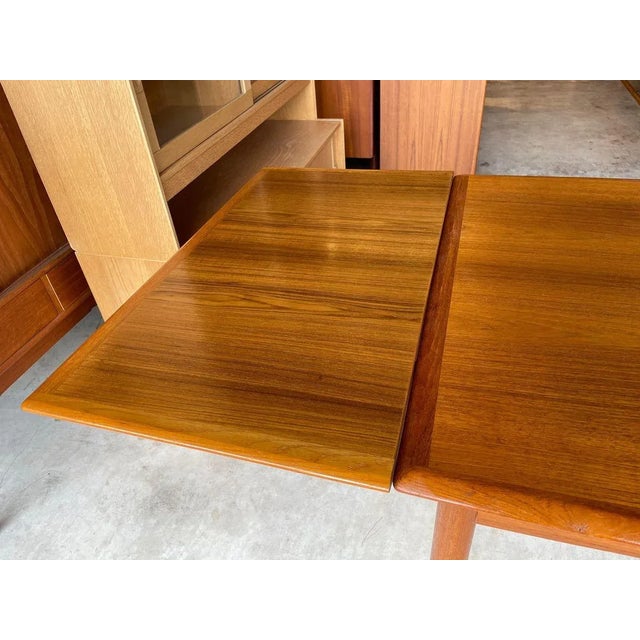 Danish Modern Teak Dining Table, 1960s For Sale - Image 9 of 11