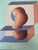 Modern Metaphysical Geometric Bio Pink Pipe, 1969, Oil Painting on Canvas, Framed For Sale - Image 3 of 12