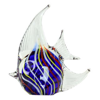 Glass Fish Statue, Czechoslovakia, 1960s For Sale