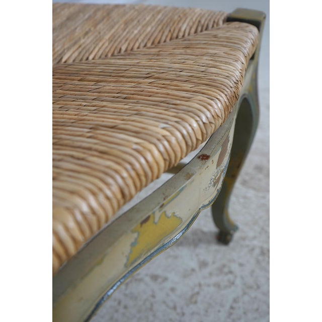 French Country Woven Seat Ladder Back Chair For Sale - Image 14 of 18