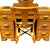 This beautifully restored stick reed rattan vanity with chair blending coastal style with Art Deco design. It features a...