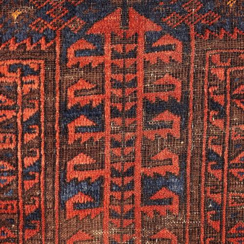 Baluchi Rug in Cotton & Wool For Sale - Image 3 of 12