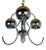 Mid-Century Eyeball Silver Pendant Lamp, Italy, 1970s For Sale