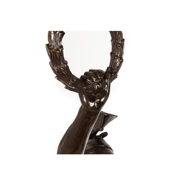 Metal German School Bronze Sculpture of Victorious Achilles Circa 1900 For Sale - Image 7 of 18