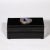 Black Modernist Black Mirror Box W/ Beveled & Sliced Gilt Geode Detailing For Sale - Image 8 of 12