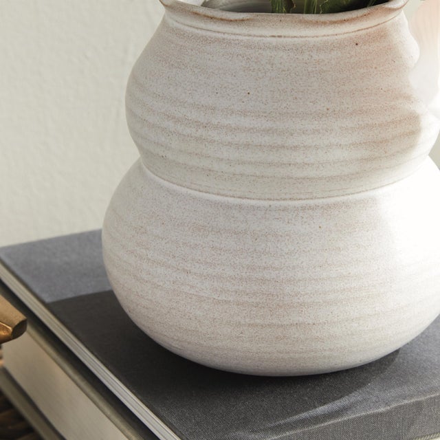 White Chryssa Vase Small For Sale - Image 8 of 8
