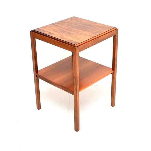 Mid-Century Modern Art Deco Burr Walnut Side Table, 1930s For Sale - Image 3 of 7
