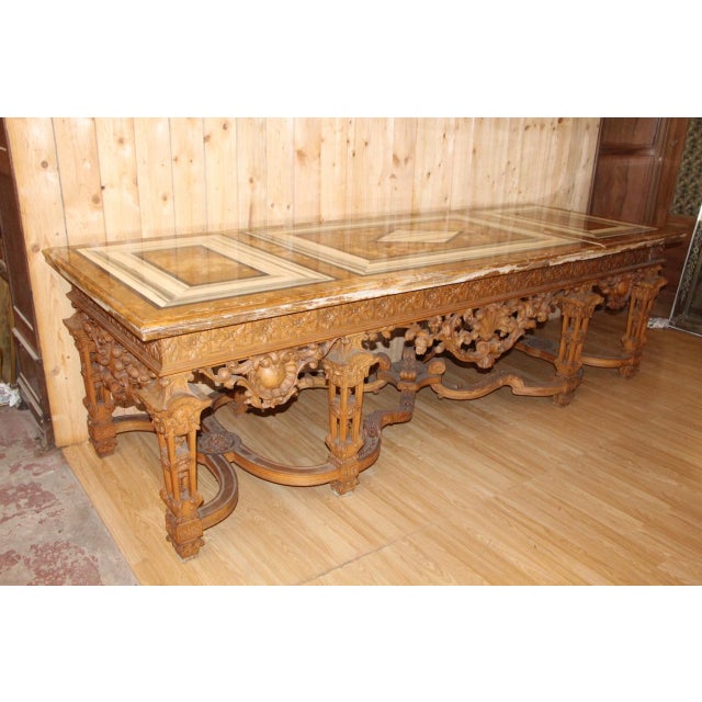 Console Table in Carved Wood For Sale - Image 9 of 18
