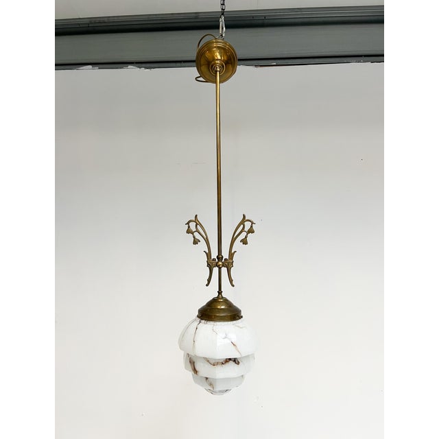 Mid-Century Modern Art Deco Ceiling Lamp from Herda, 1960s For Sale - Image 3 of 17