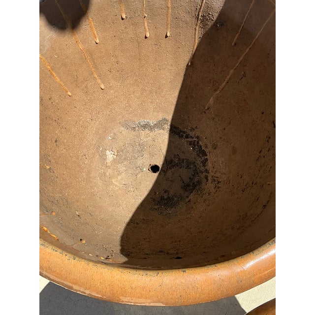 Late 20th Century Vintage Glazed Terracotta Planters - A Pair For Sale - Image 5 of 12