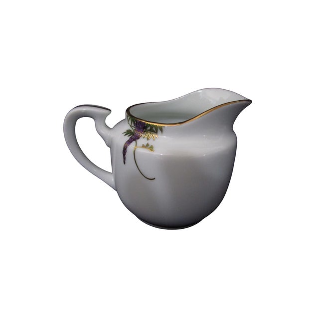 1950s Koshida Wisteria Garland Hand Painted Creamer Cream Jug, Japan For Sale In Phoenix - Image 6 of 12