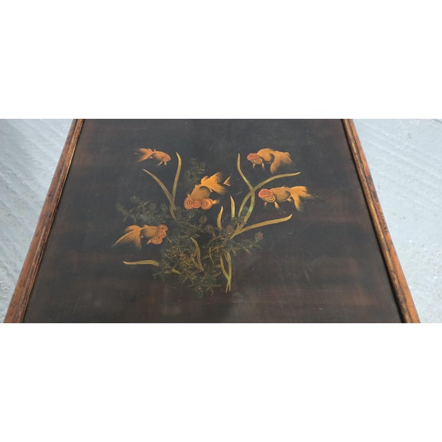 Laquered Bamboo Occasional Table, 1920s For Sale - Image 6 of 7