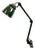 Industrial Green Enamel Adjustable Table Lamp, 1960s For Sale