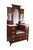 This stately antique Edwardian drop-center dressing table dates to the turn of the 20th century (circa 1890–1910) and is...