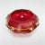 Glass Italian Faceted Red Murano Glass Ashtray by Flavio Poli, 1950s For Sale - Image 7 of 8