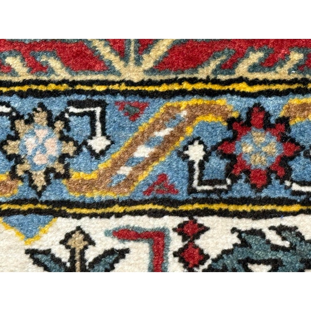Textile 4ft 7in × 6ft 10in Persian Bakhtiari-Style Kheshti Garden Panel Wool Rug, Vintage For Sale - Image 7 of 12