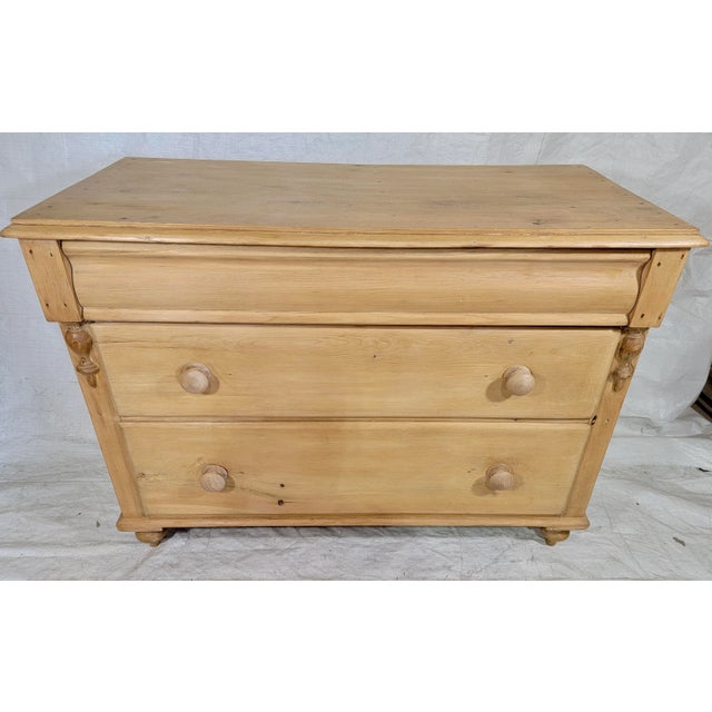 Antique Three Drawer Pine Chest of Drawers From Wales- Circa 1890 For Sale - Image 11 of 11