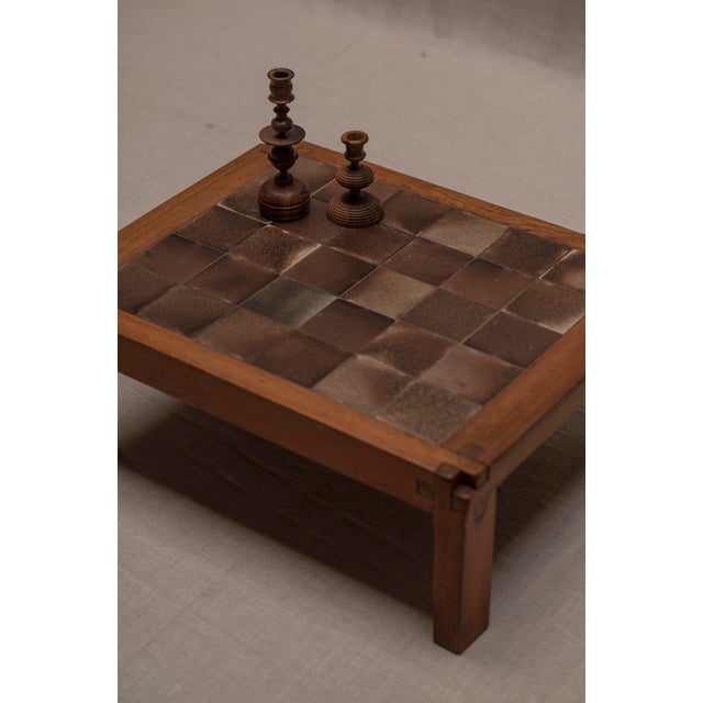 Vintage Model T18 Coffee Table by Pierre Chapo, 1960s For Sale - Image 9 of 11