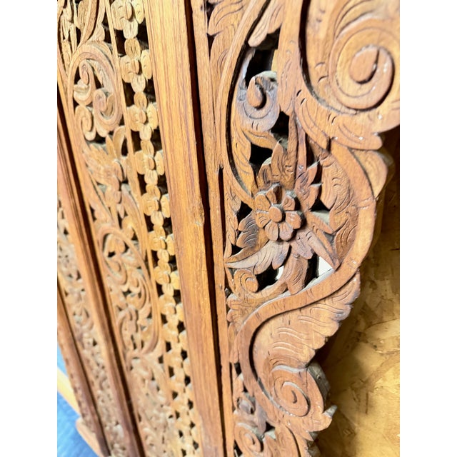 Late 19th Century Handcarved Architectural Panel W. Mirror, Large For Sale - Image 9 of 11