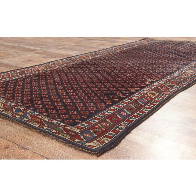 Textile Early 20th Century Antique Caucasian Lori Kurdish Rug 04'08 X 10'05 For Sale - Image 7 of 9