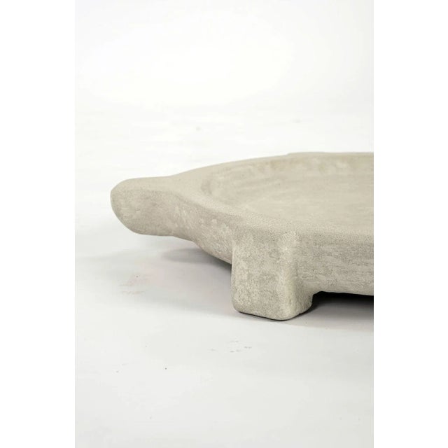 Early 21st Century Artisan Tribal-Style Stone Vessel Platter For Sale - Image 4 of 7