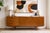 Sculptural + Funky Mid Century Modern styled Credenza / Media Stand with loads of storage space in the three deep +...