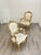 Pair of French style gold leaf chairs in good vintage condition