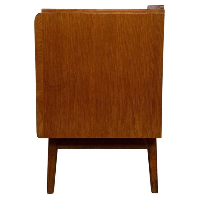 Vintage 20th Century English Golden Oak Low Chest of Drawers For Sale - Image 14 of 15