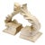 Bookends Plaster Ancanthus Leaf Pair 1960s For Sale