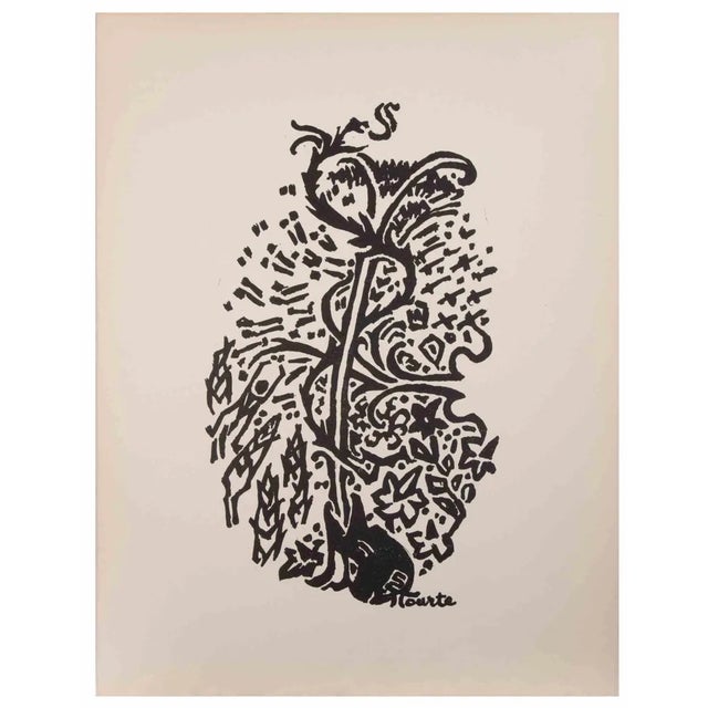 Suzanne Tourte, Words, Words, Words!, Etching, 1940s For Sale