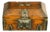 19th Century South Indian Teak & Brass Travelling Document Box For Sale
