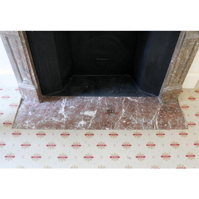 Waldorf Astoria Rouge Royal Marble Mantel For Sale - Image 10 of 13