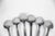 1960s 1960s Curated Set of 6 Mid Century Modern Stainless Steel Tea or Dessert Spoons, Mismatched For Sale - Image 5 of 9