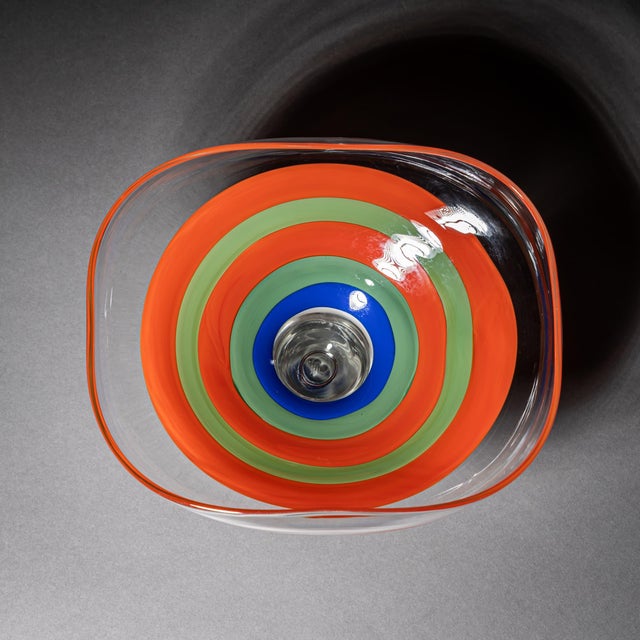 Philips Glass Vase by Ludovico Diaz de Santillana for Venini, Italy, 1968–70 For Sale - Image 9 of 18
