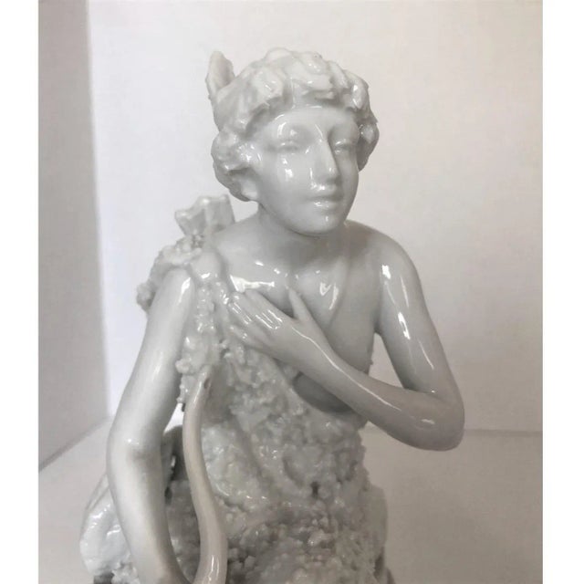 Meisen Style Allegorical Figurines Blanc De Chine Porcelain - a Pair For Sale In West Palm - Image 6 of 12