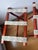 Brown Vintage Mid-Century Scheibe Boston Folding Luggage Racks With Floral Tapestry – Pair For Sale - Image 8 of 12