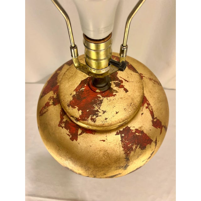 Red Vintage Tony Duquette Style Newly Painted Red Ginger Jar Lamp by Turtle and Crane – Bespoke Chinoiserie Homage For Sale - Image 8 of 12
