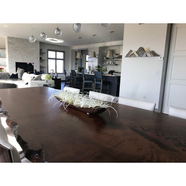 Contemporary Live-Edge Maple 12" Custom Dining/Conference Table--Spectacular Piece at Value Price For Sale - Image 3 of 4