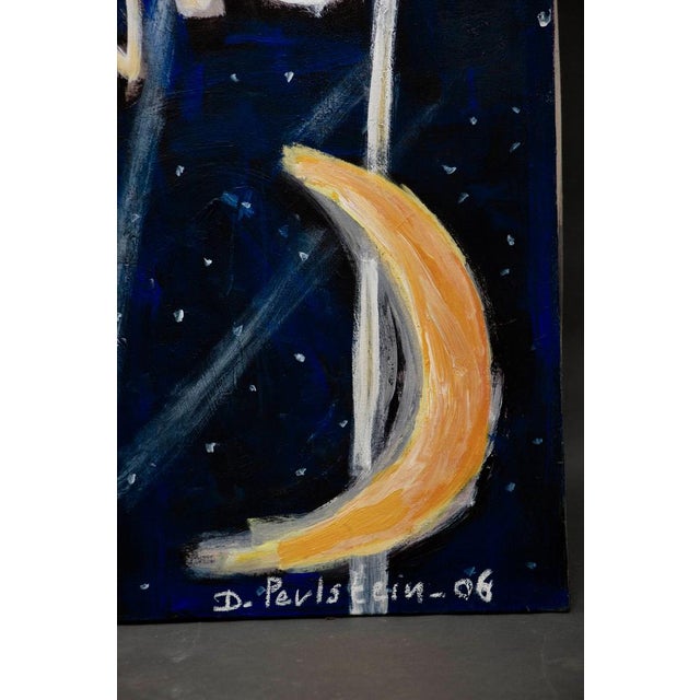 Delphine Perlstein, Earth to the Moon, 2006, Oil on Canvas For Sale - Image 4 of 15