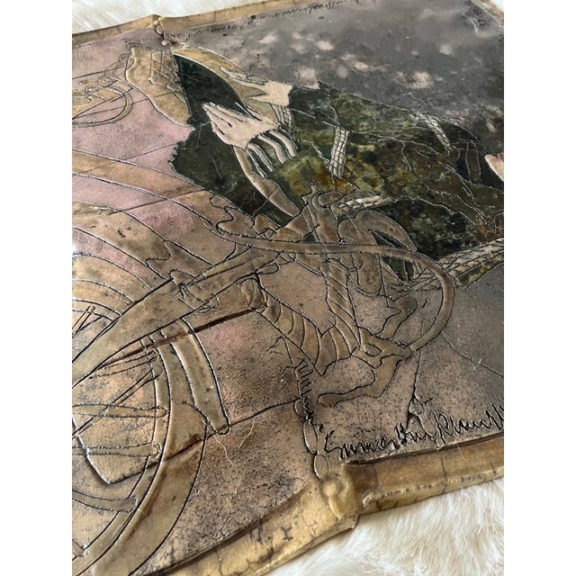 Ceramic Plaque Art Wall Hanging For Sale - Image 4 of 9