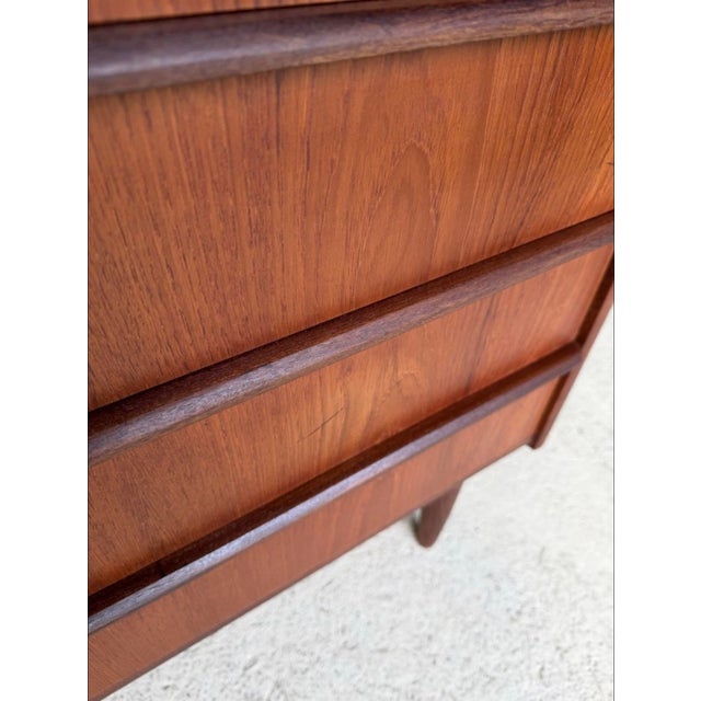 Mid-Century Danish Chest of Drawers in Teak For Sale - Image 12 of 18