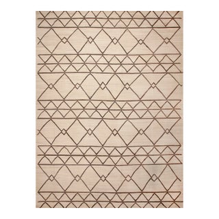 Nazmiyal Collection Large Modern Geometric Kilim Rug For Sale