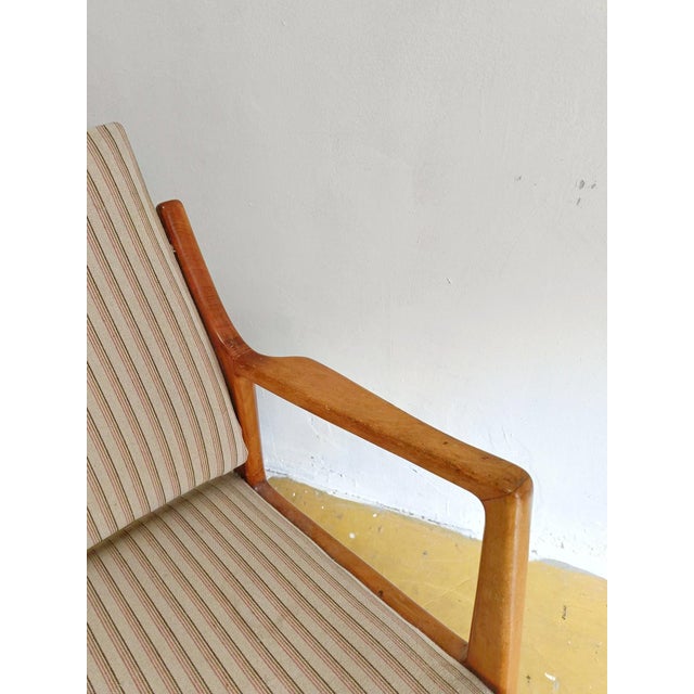 Mid-Century Modern Vintage Swedish Armchair in Birch, 1950s For Sale - Image 3 of 10