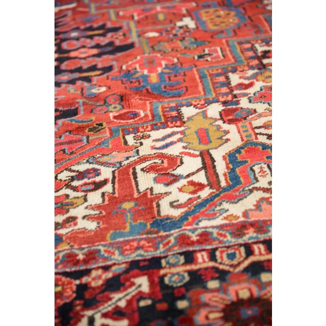 Vintage Heriz Rug - 11'3" X 14'5" For Sale In New York - Image 6 of 12