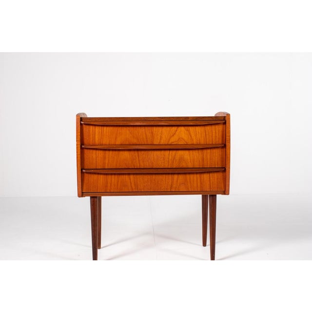 Vintage Danish Chest of Drawers in Teak For Sale - Image 4 of 10