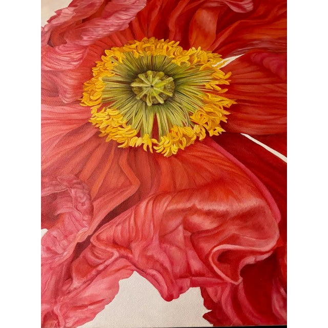 Titled "Riva", this stunning bright pink Iceland poppy was painted by Shelly Gurton, a native of Georgia, born and raised...