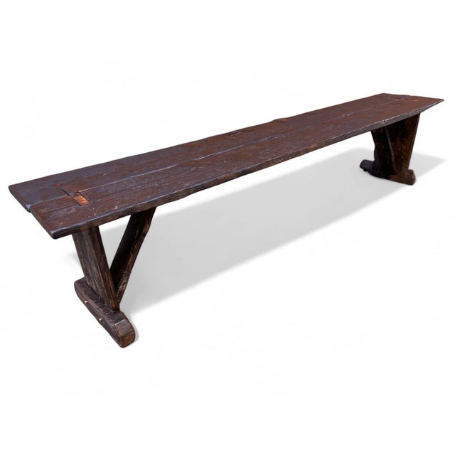 Archaic’s made-to-order farmhouse bench is built in the Rustic French style using century-old reclaimed barnwood—each...