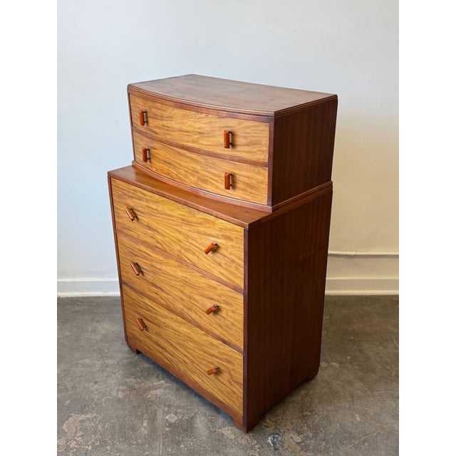 Wood 1940's J. H. Wiley Tall Dresser For Sale - Image 7 of 13