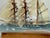Vintage Handmade Nautical Wood Sail Ship Boat in Glass Bottle Model Sculpture For Sale In New York - Image 6 of 14