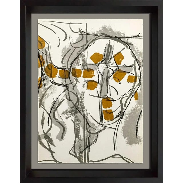 Mid-Century Modern 2 Jean-Paul Riopelle Original Color Lithograph Limited Ed. 1974 (2pc Set) For Sale - Image 3 of 4
